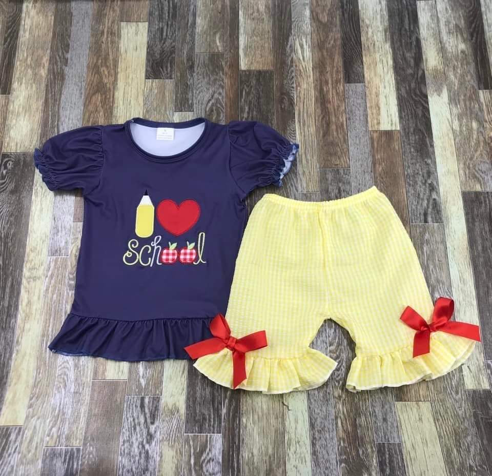 I love School short set