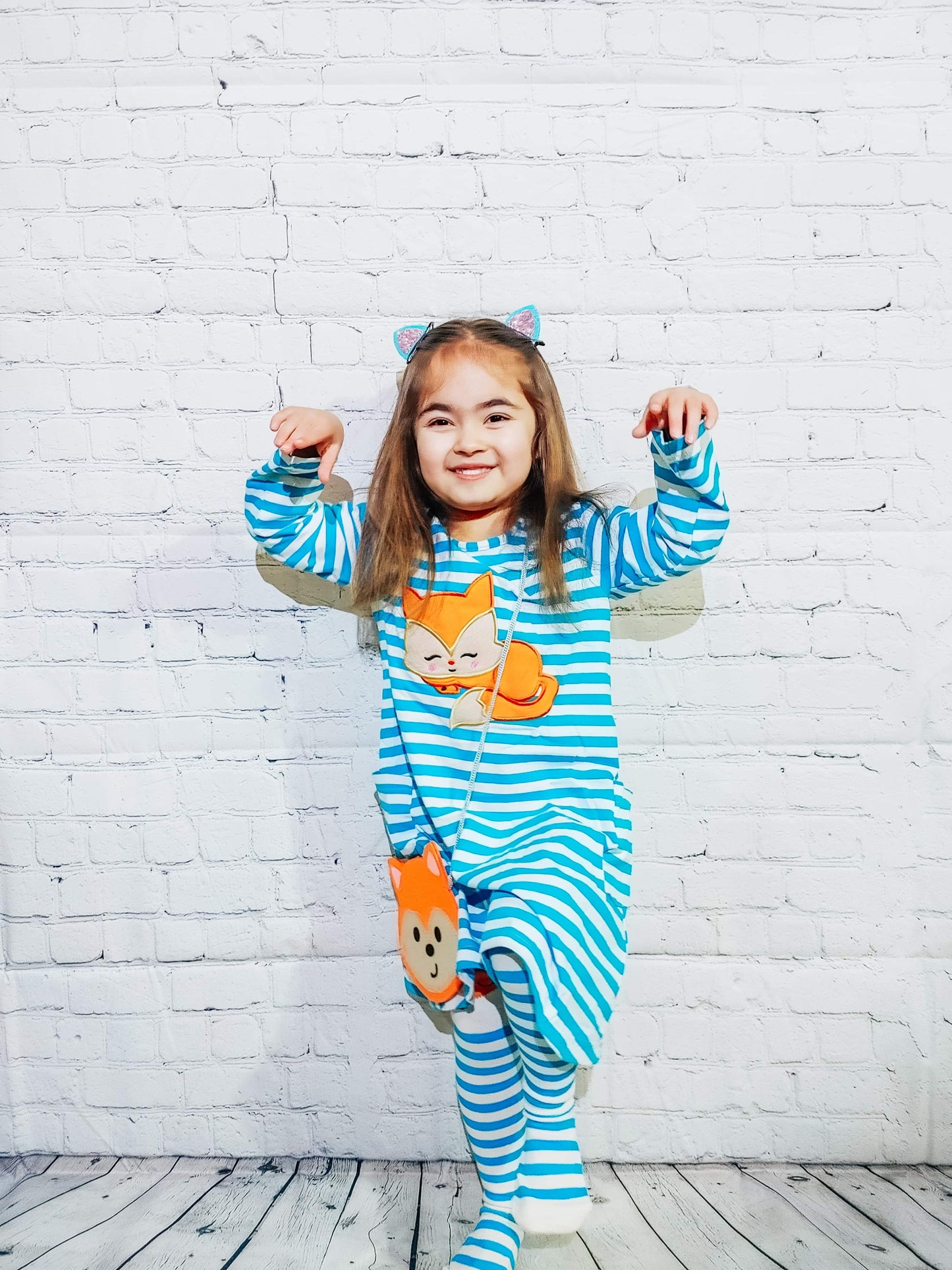 Strips and Fox dress