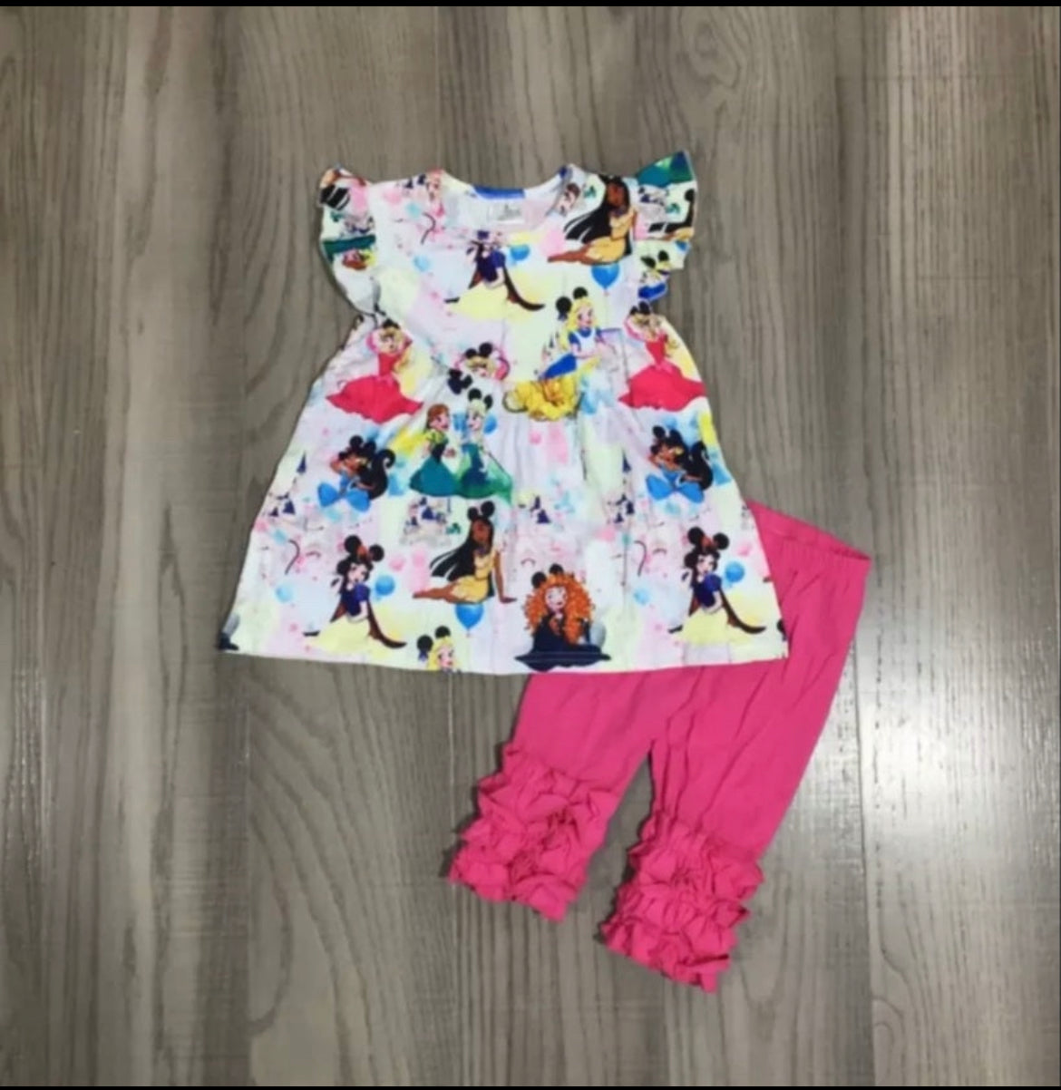 Dreams come true ruffled short set