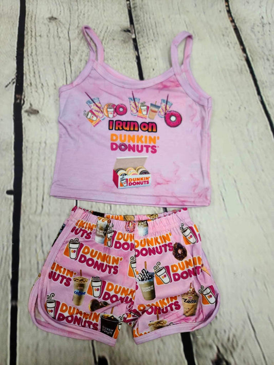 Donut run short set