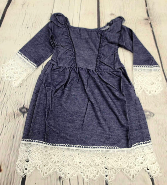 Dark blue & Lace dress