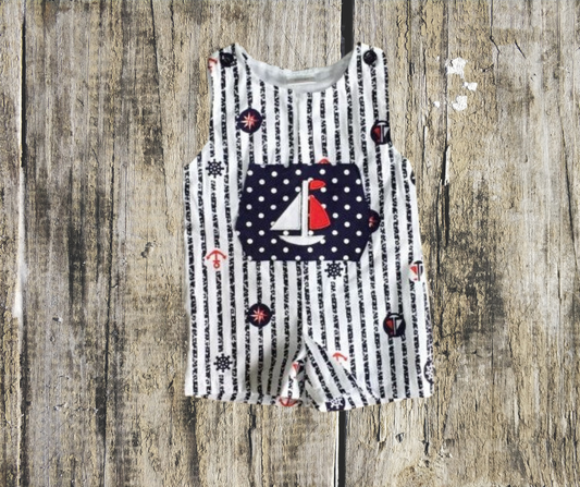 Sail With Me Baby Boy Romper