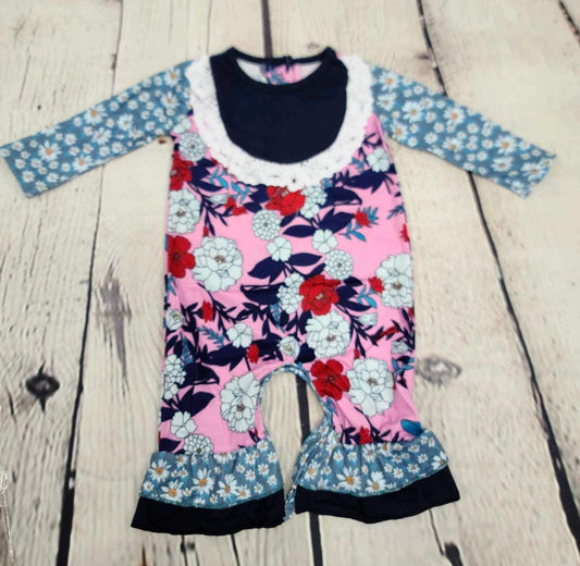 Garden of flowers romper