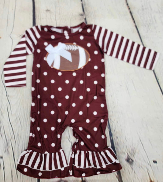 Football polka romper