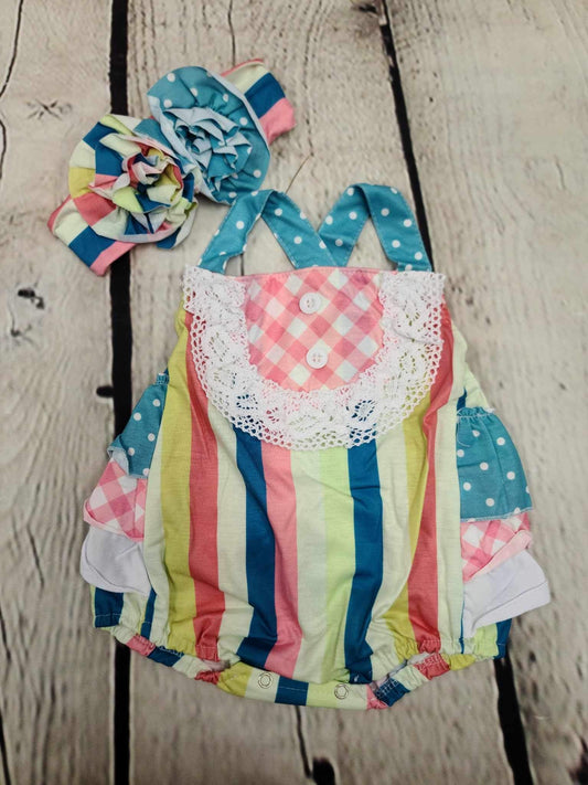 Romper with colour