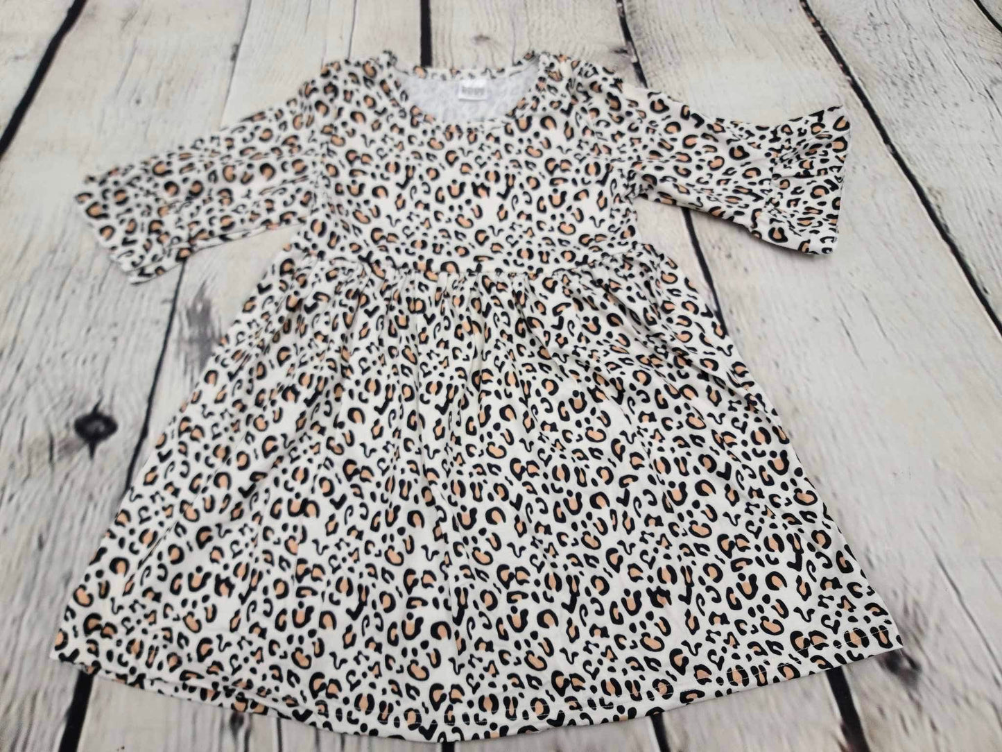 Cheetah half sleeve dress