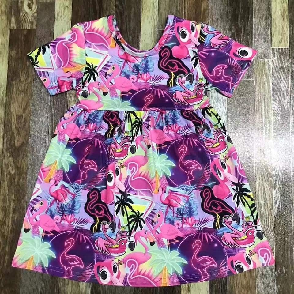 Custom Flamingo dress