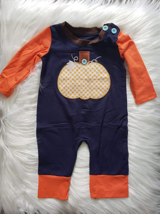 Petite Pumpkin Infant Romper