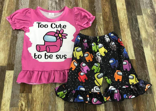 Too cute to be sus short set