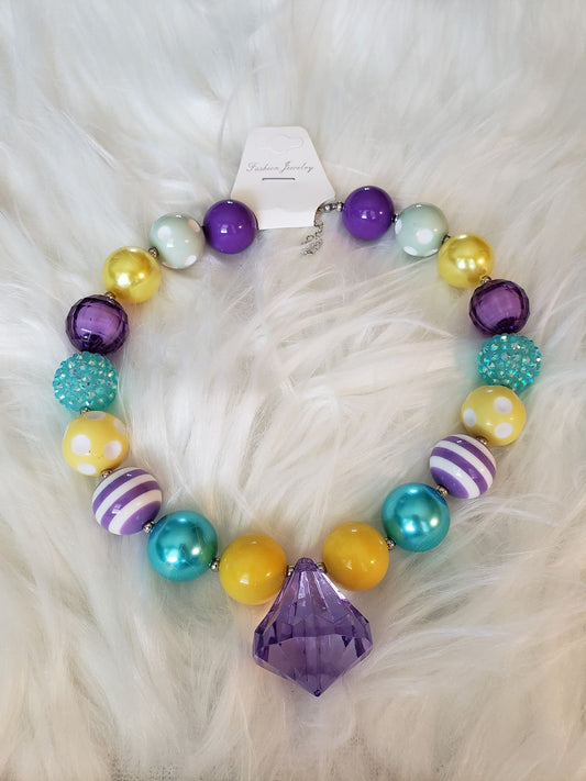 Violet Diamond Bubblegum Necklace