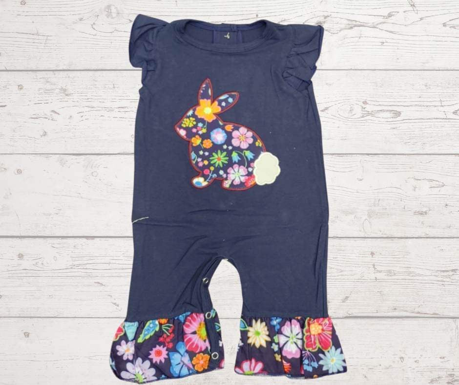 Bunny and Flowers romper