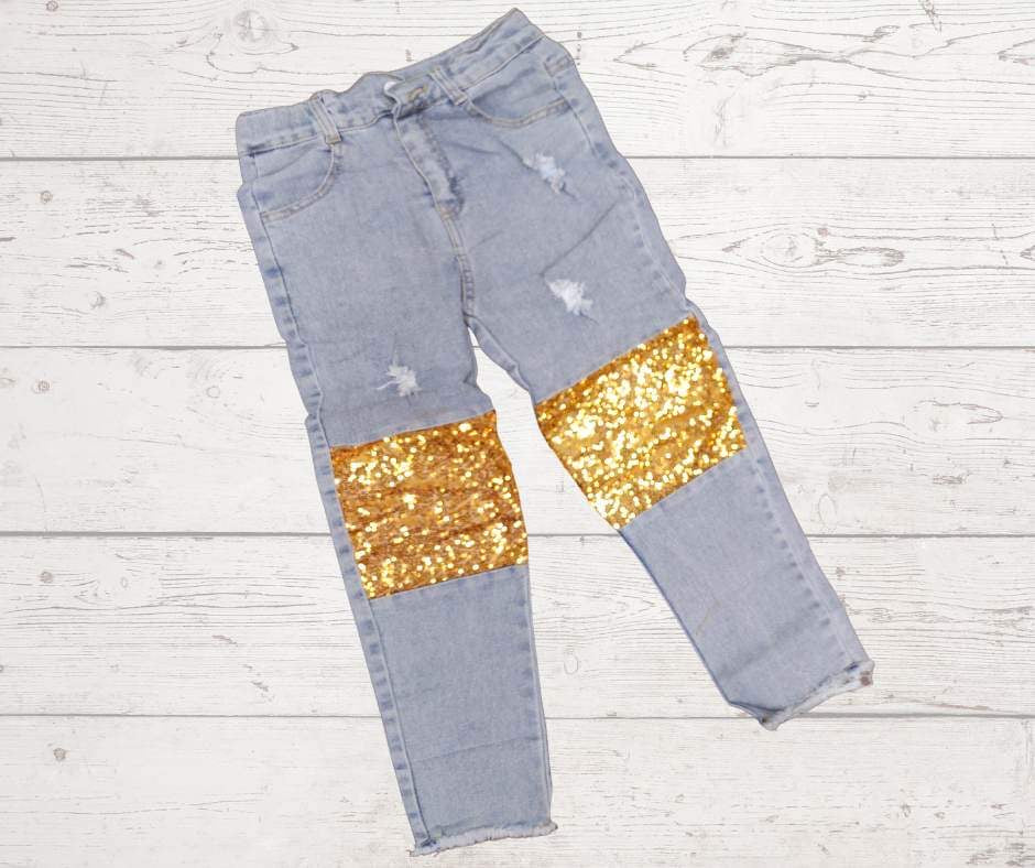 Golden knees Jeans