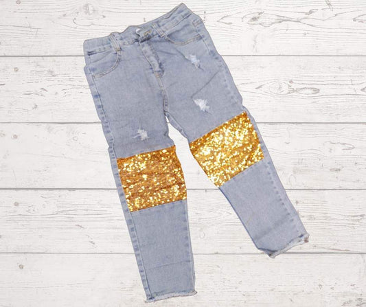 Golden knees Jeans