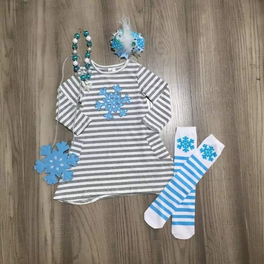 Snow queen Swing Dress Set