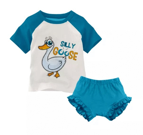 Silly Goose Ruffled Set