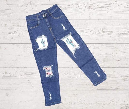 Peek- a-boo cactus Jeans