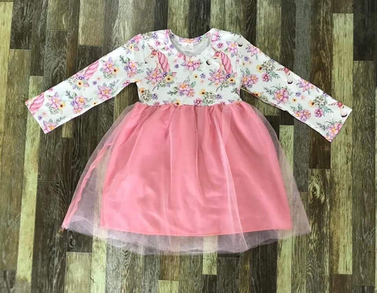 Unicorn in florals dress