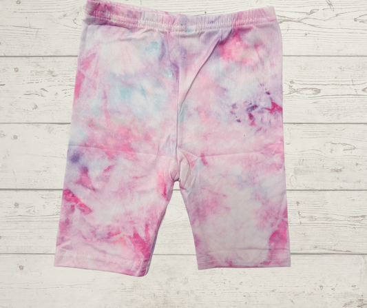 Pink tye dye shorts