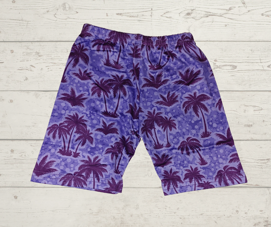 Purple palm trees