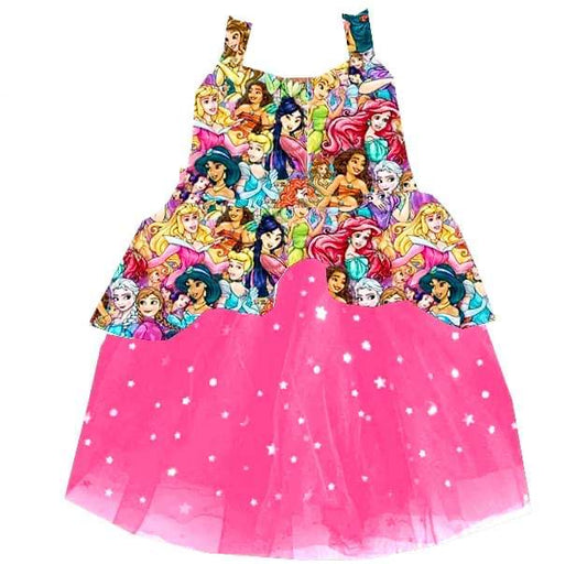 Royal princess dark pink ball dress