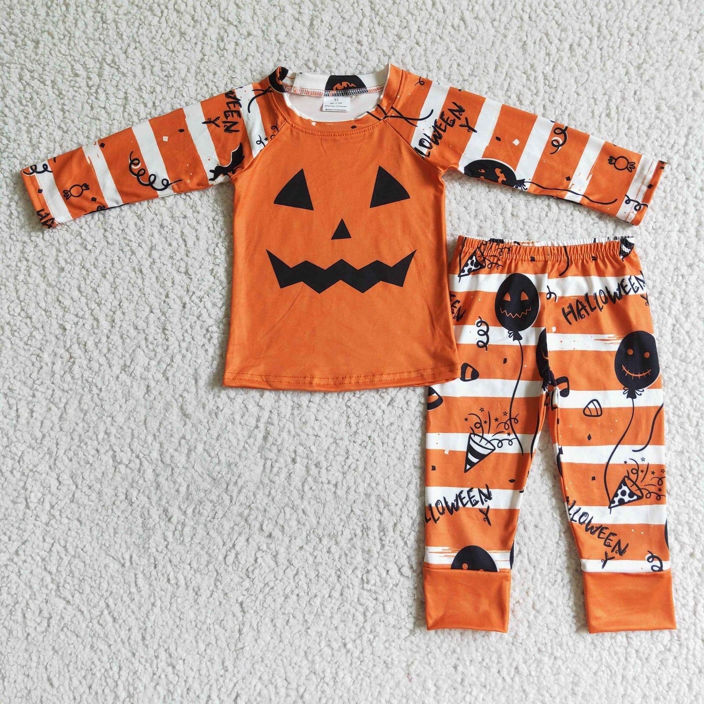 Pumpkins balloons & stripes Boy
