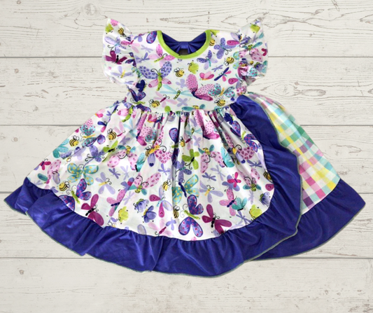 Butterflies, Plaid and ruffles