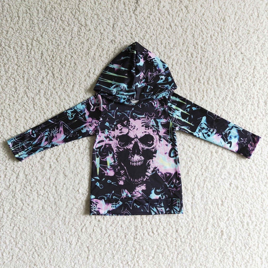 Scary tie dye hoodie