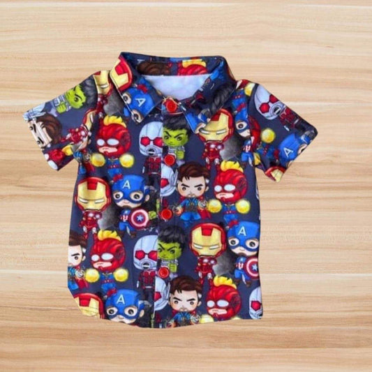 Tiny heros button up