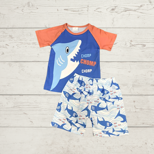 Shark Chomp shorts set