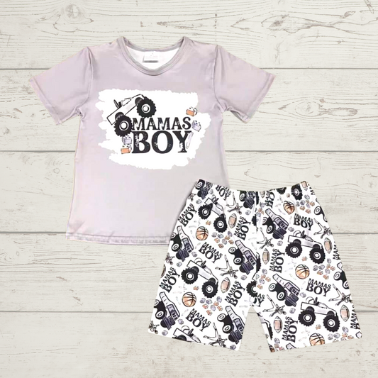 Mama's boy shorts set