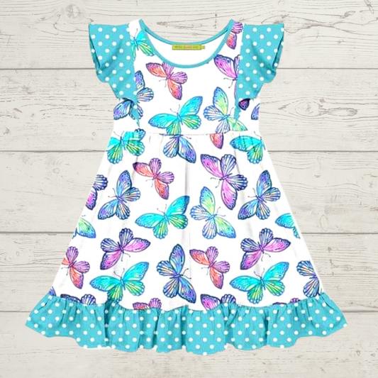 Butterfly flutter dress