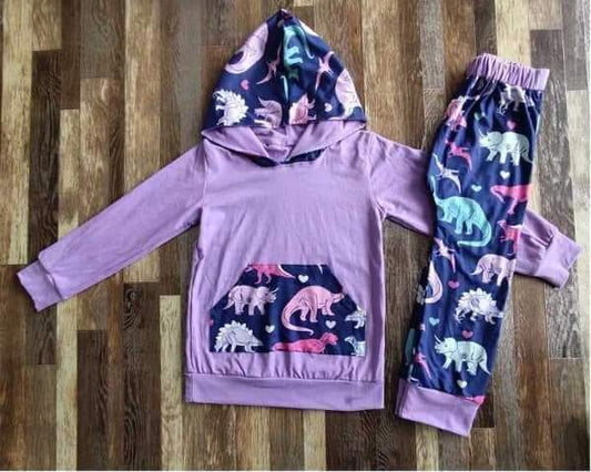 Dino Friends Hooded Track Suit