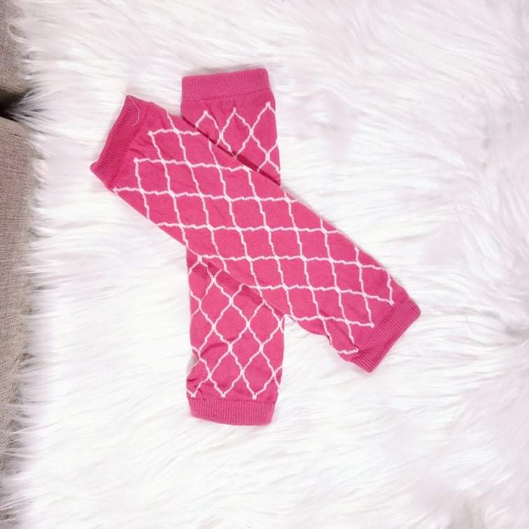 Pink diamond leg warmers