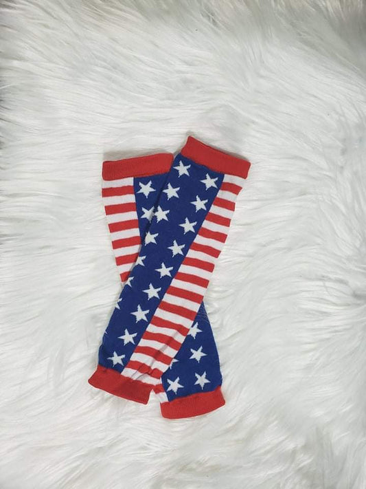 Stars and stripes leg warmers